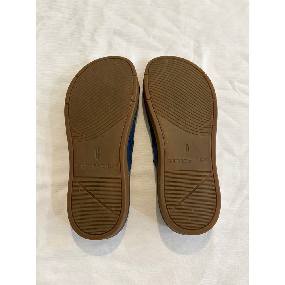 Revitalign Women's Sandbridge Arch Support Slides Marine Blue Microsuede 10B - Picture 7 of 12